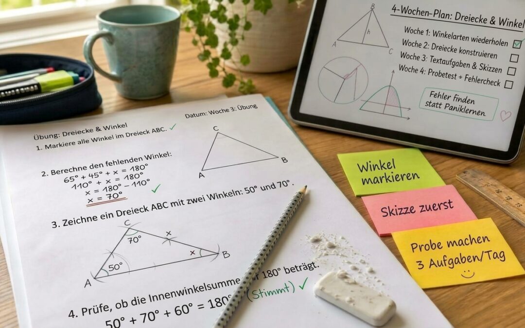 Mathe-Noten verbessern in 4 Wochen: Realistischer Lernplan